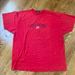Vintage Polo jeans t shirt Y2K retro throw back 90’s XL 100% cotton